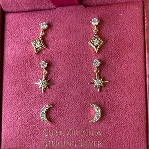 Charlotte & Lexi earring set NWOT 3 pairs